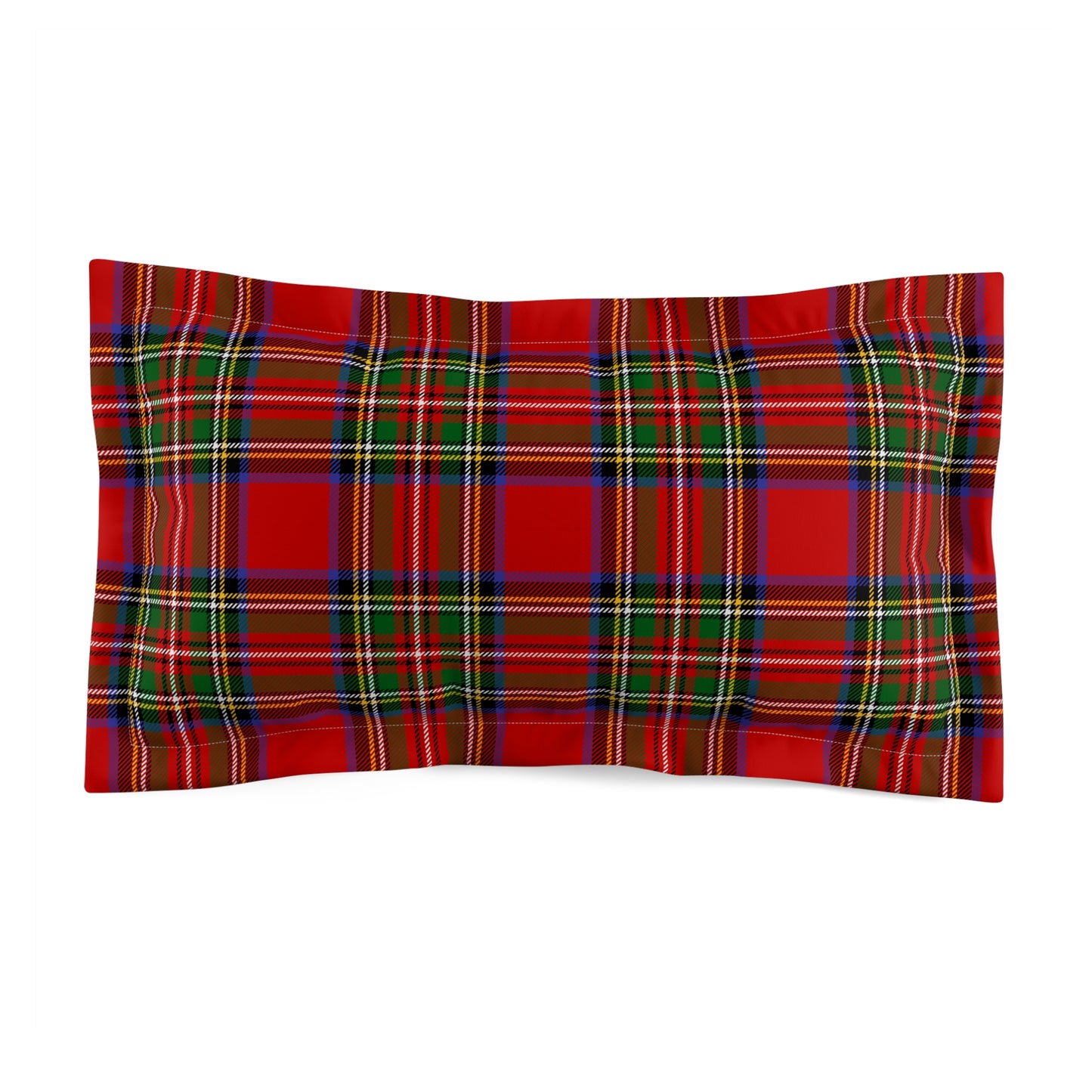 True Holiday Royal Stewart Tartan Plaid Microfiber Pillow Sham