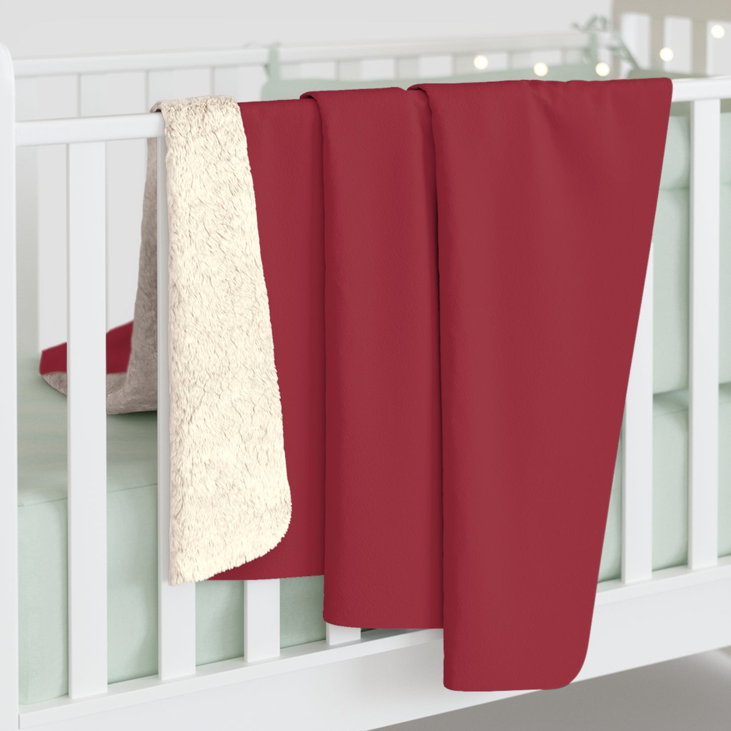 True Holiday Candy Cane Red Solids Throw Blanket