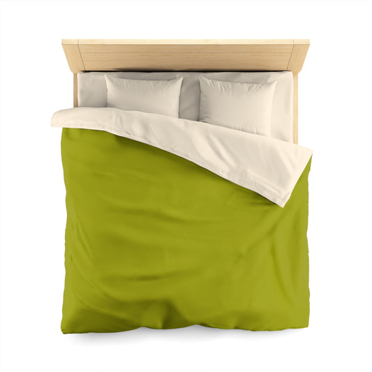 True Holiday Dark Lime Green Solids Duvet Cover