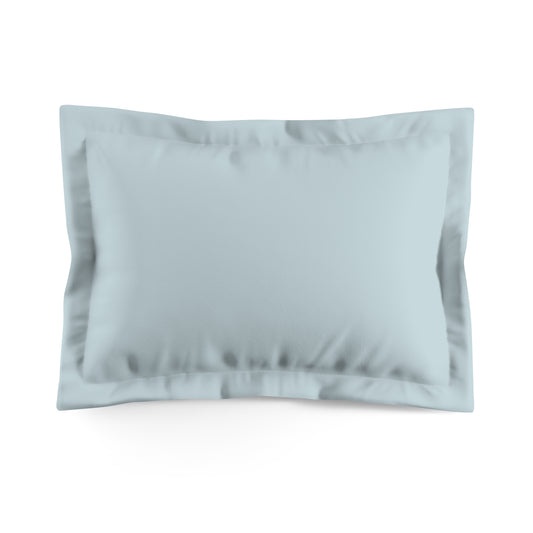 True Holiday Polar Sky Blue Solids Microfiber Pillow Sham