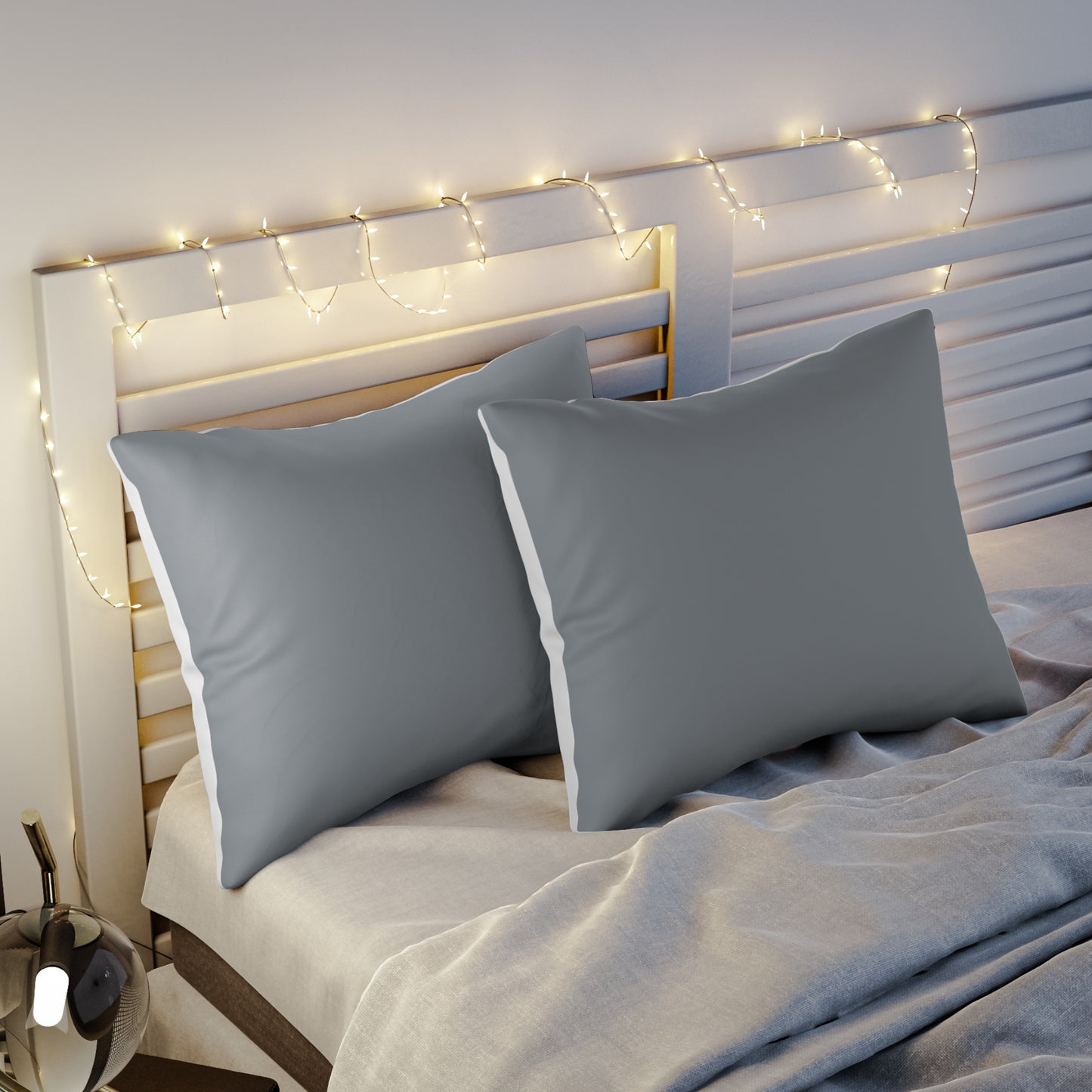 True Holiday Gray Cardigan Gray Solids Pillow Sham