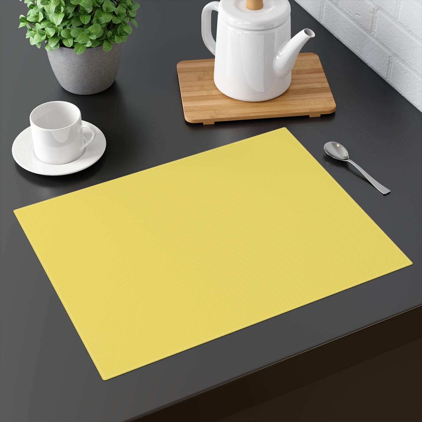 True Holiday Limelight Green Solids Placemat