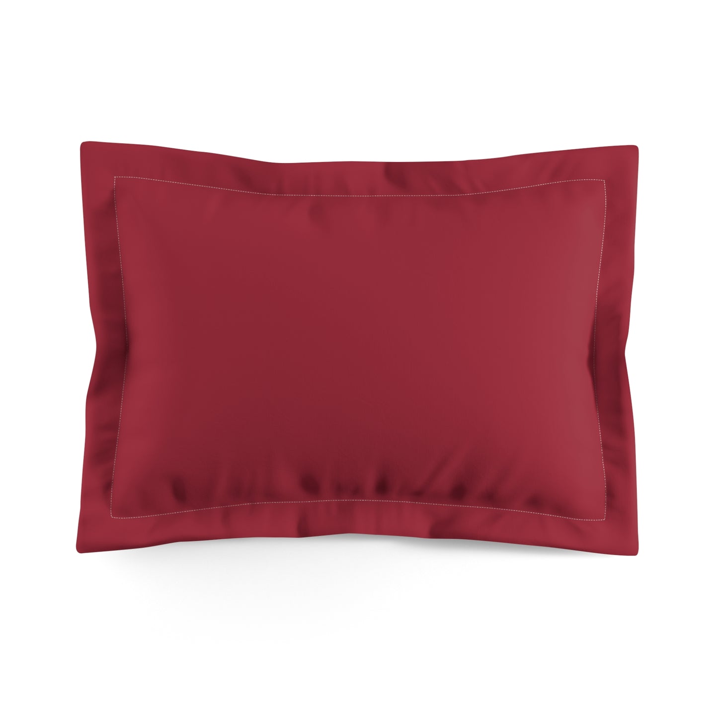 True Holiday Candy Cane Red Solids Microfiber Pillow Sham