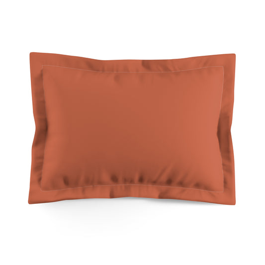 True Holiday Autumn Cover Orange Solids Microfiber Pillow Sham