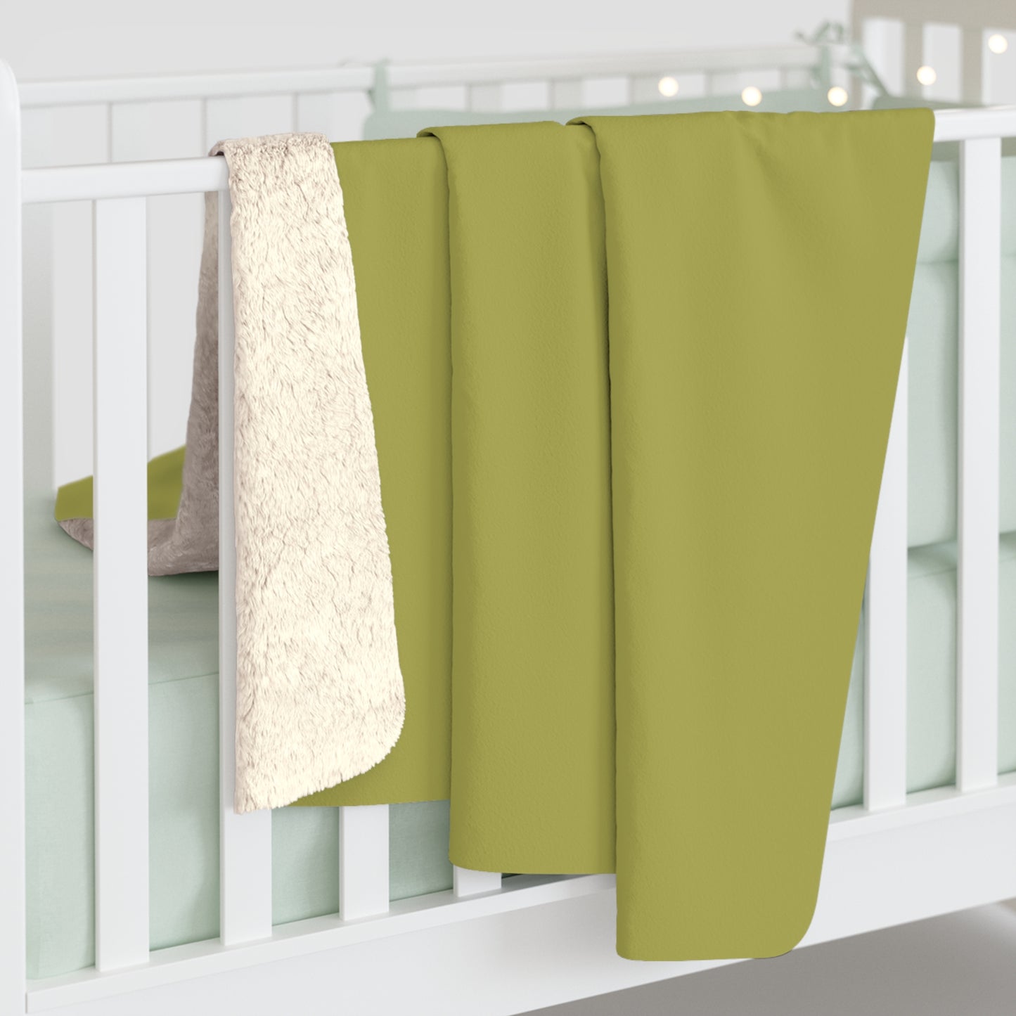 True Holiday Perennial Green Solids Throw Blanket