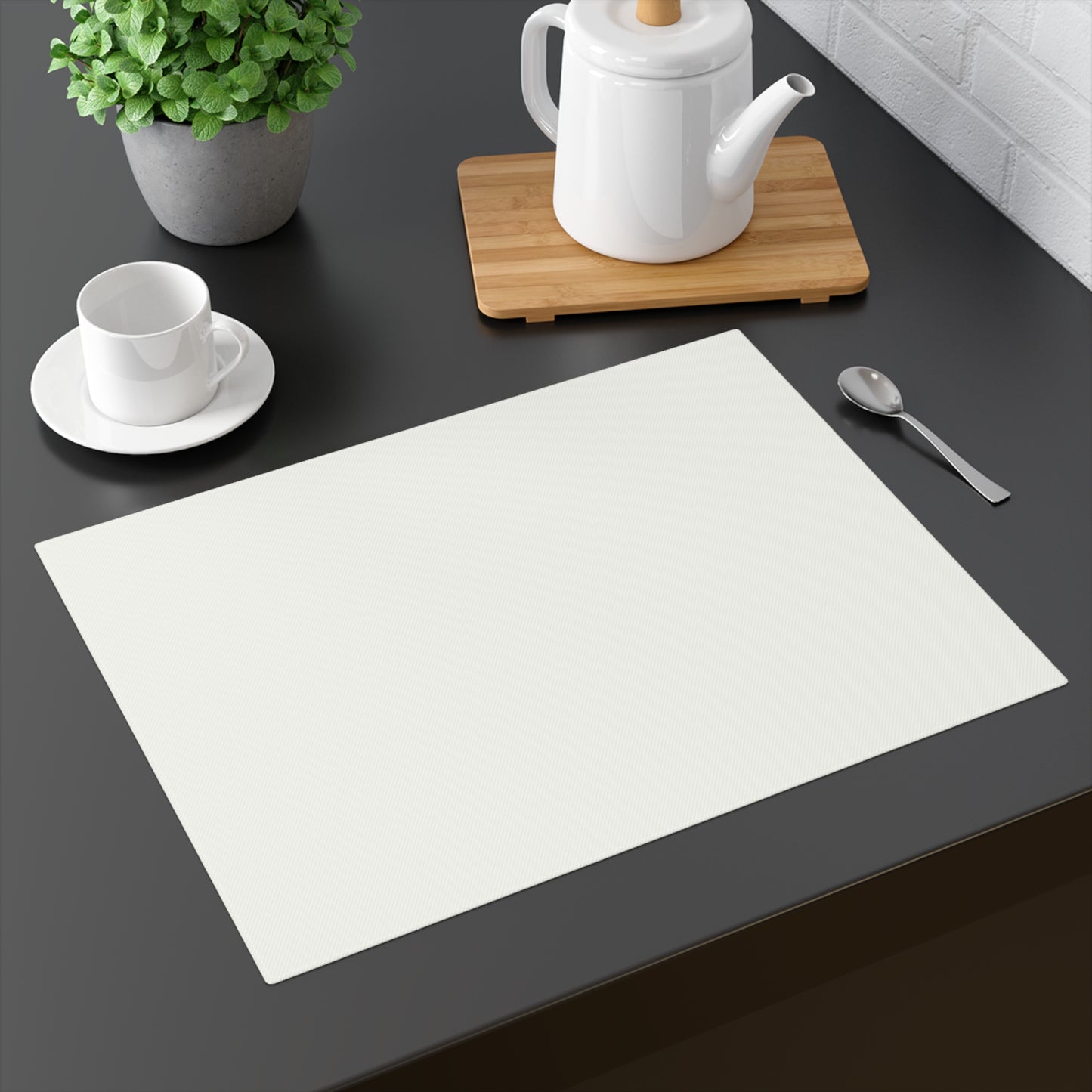 True Holiday White Heron White Solids Placemat