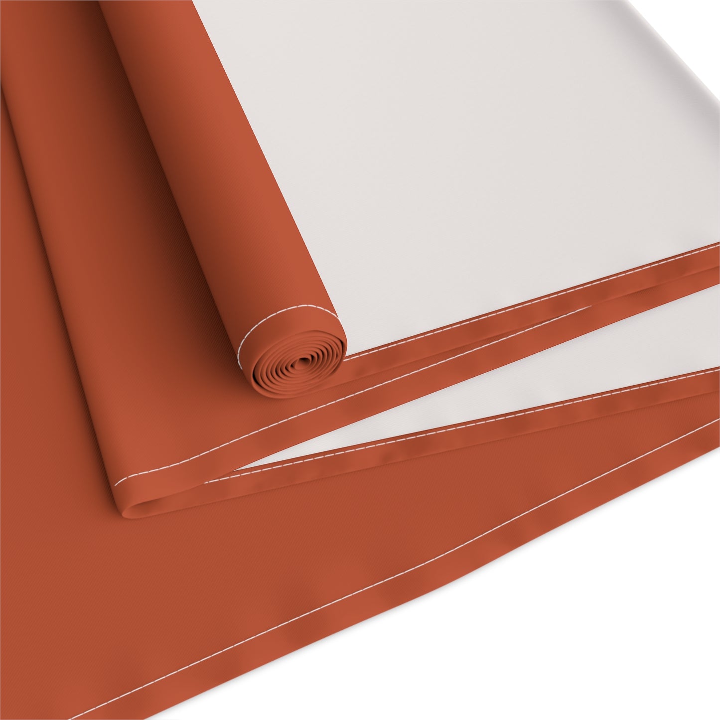 True Holiday Fireball Orange Solids Table Runner