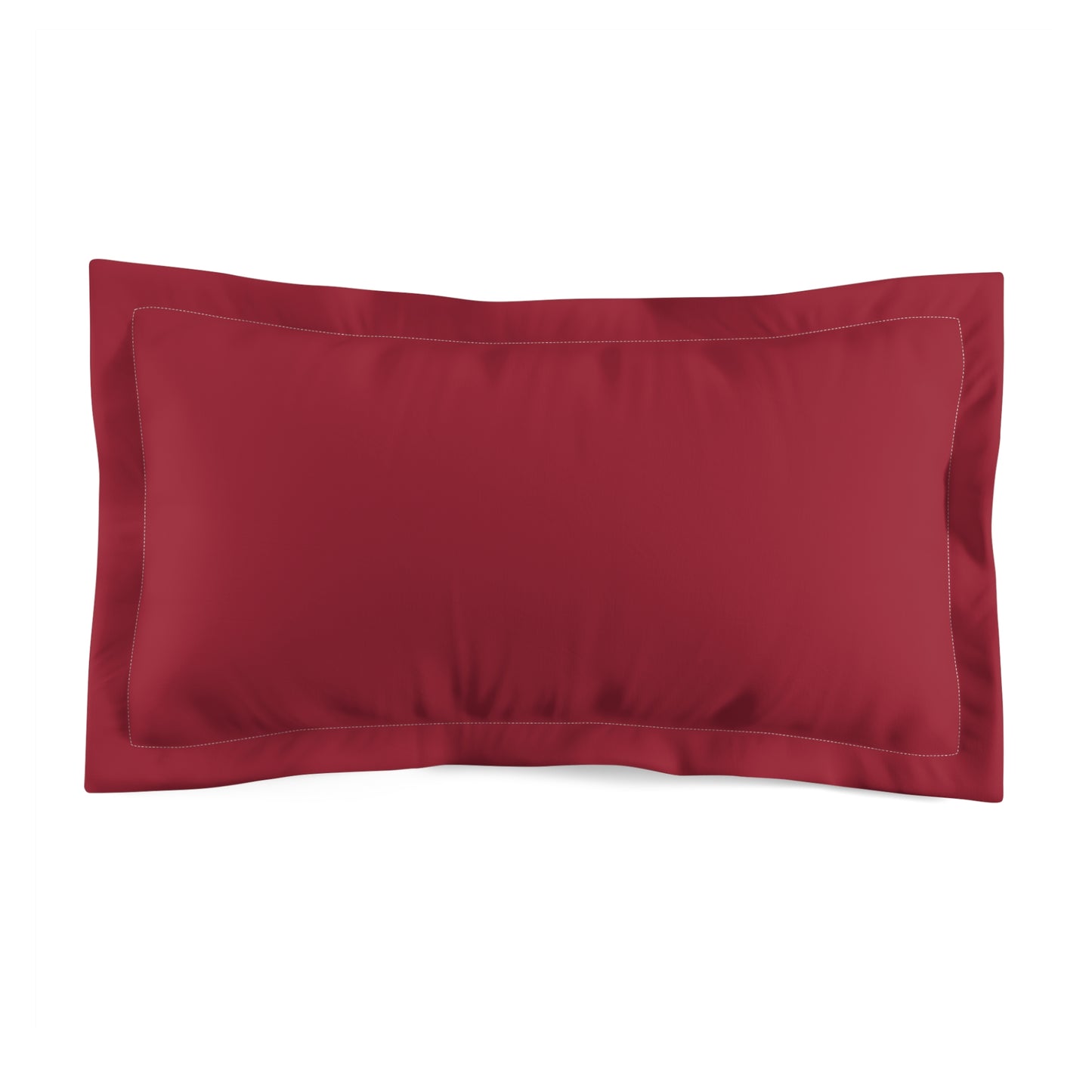 True Holiday Candy Cane Red Solids Microfiber Pillow Sham