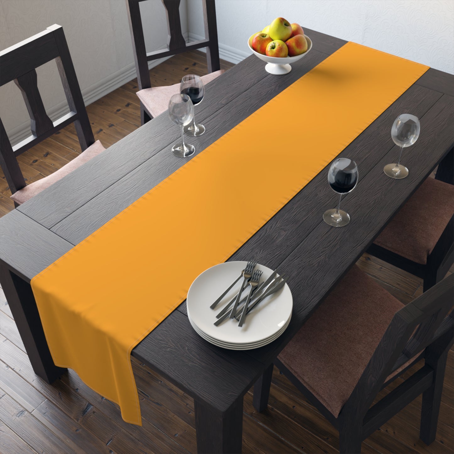 True Holiday Citrus Blast Yellow Solids Table Runner