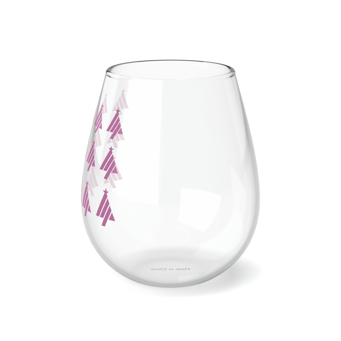 True Holiday Spring Azalea Red Solids 11.75oz Stemless Wine Glass