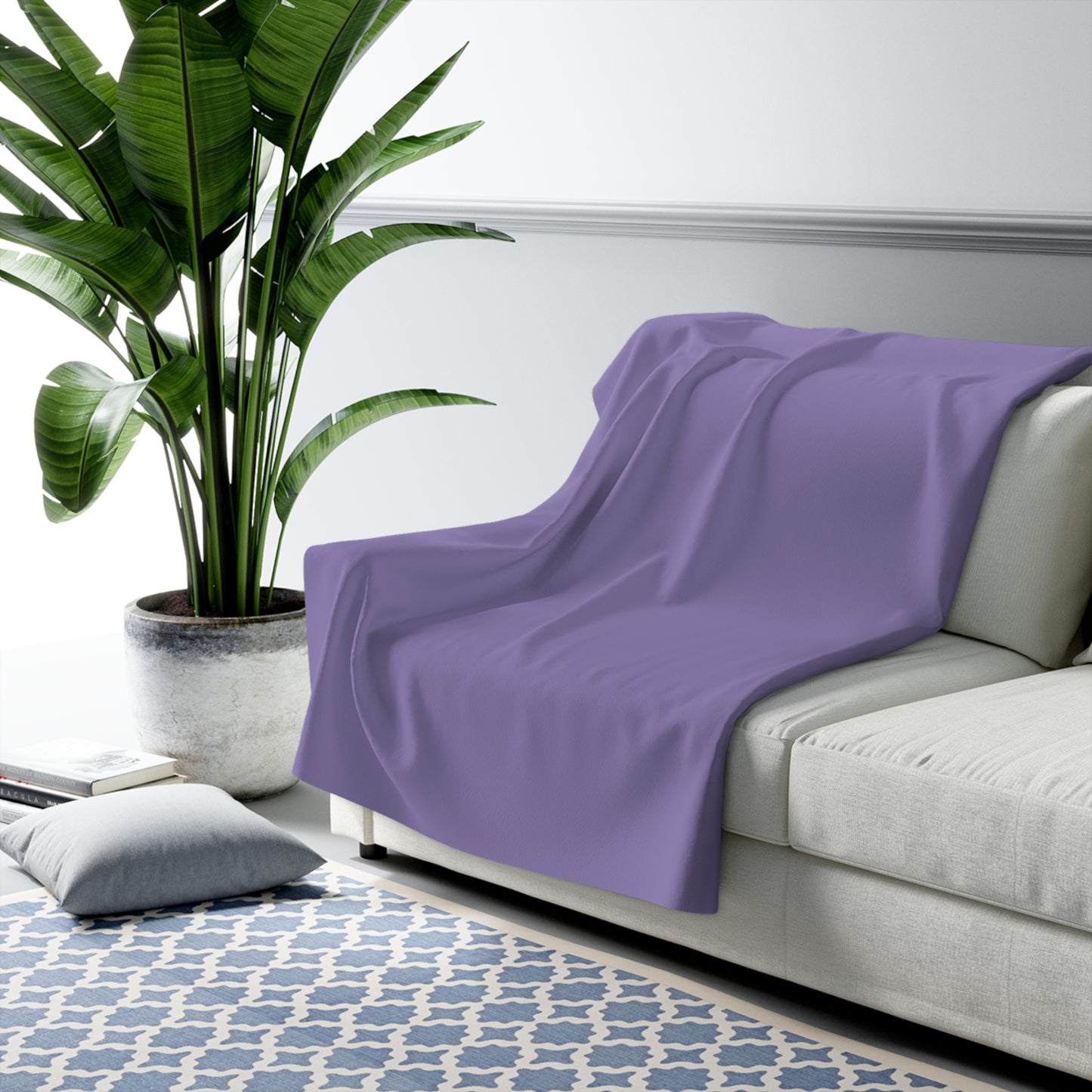 True Holiday Charmed Violet Purple Solids Throw Blanket