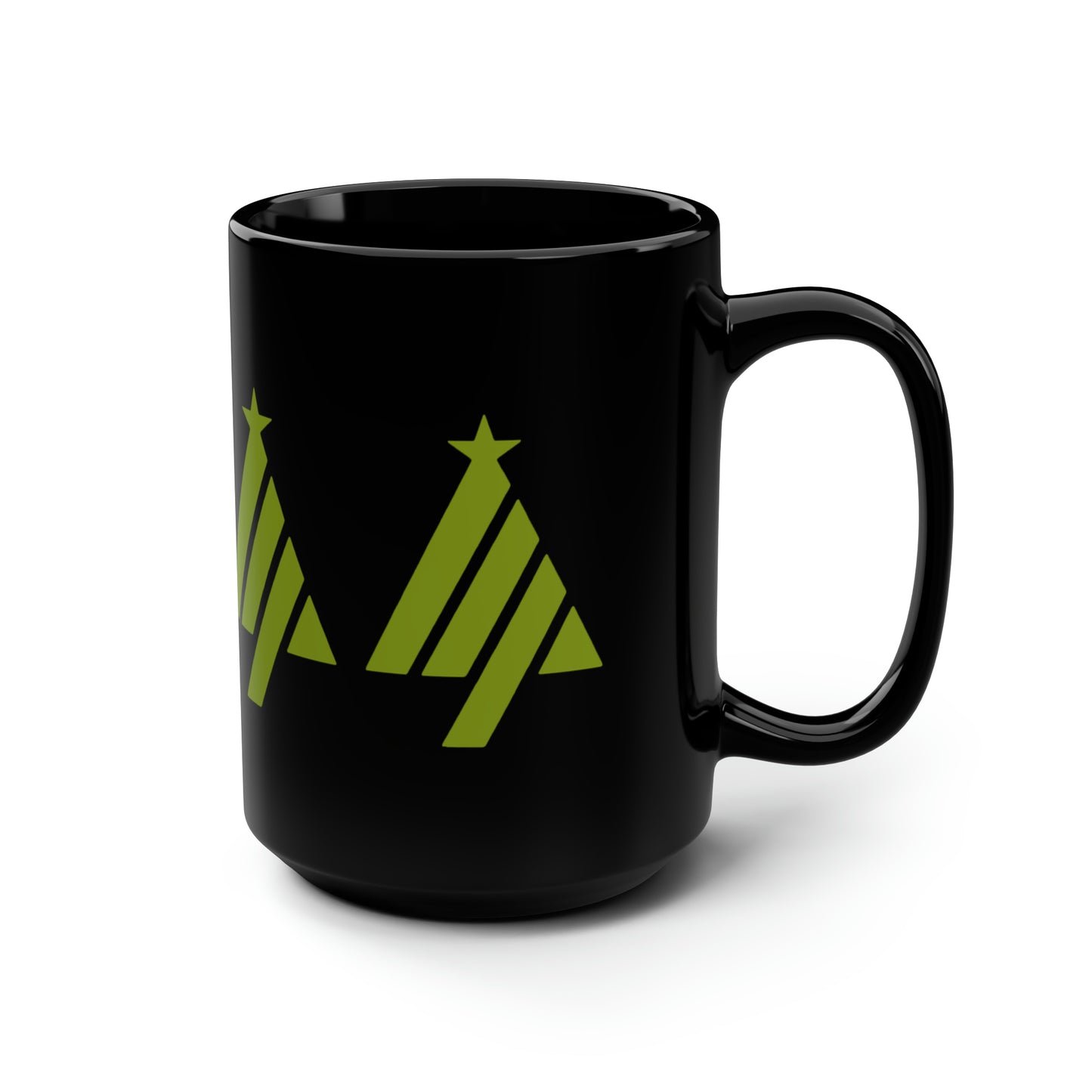 True Holiday Iguana Green Solids Black Mug, 15oz