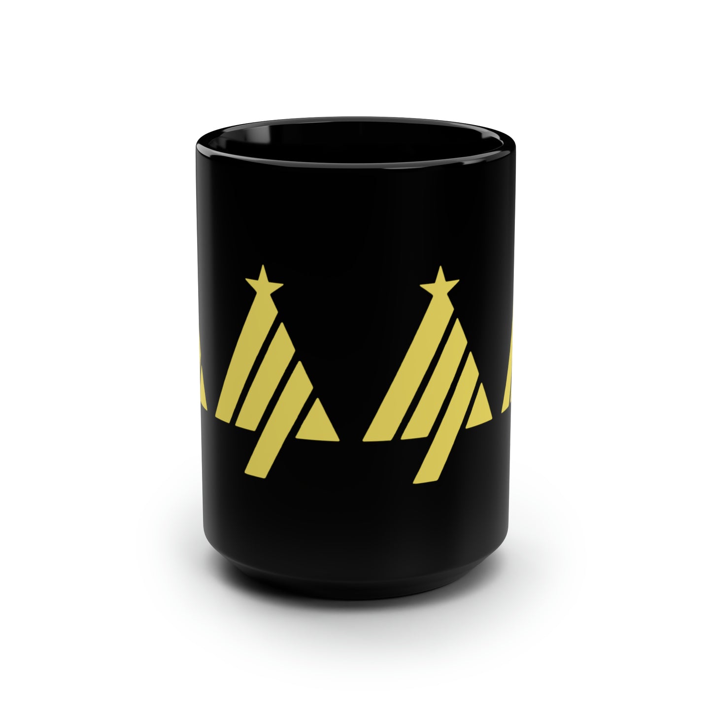 True Holiday Limelight Green Solids Black Mug, 15oz