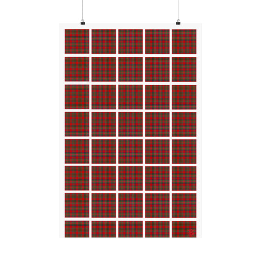 True Holiday Royal Stewart Tartan Plaid Art Poster