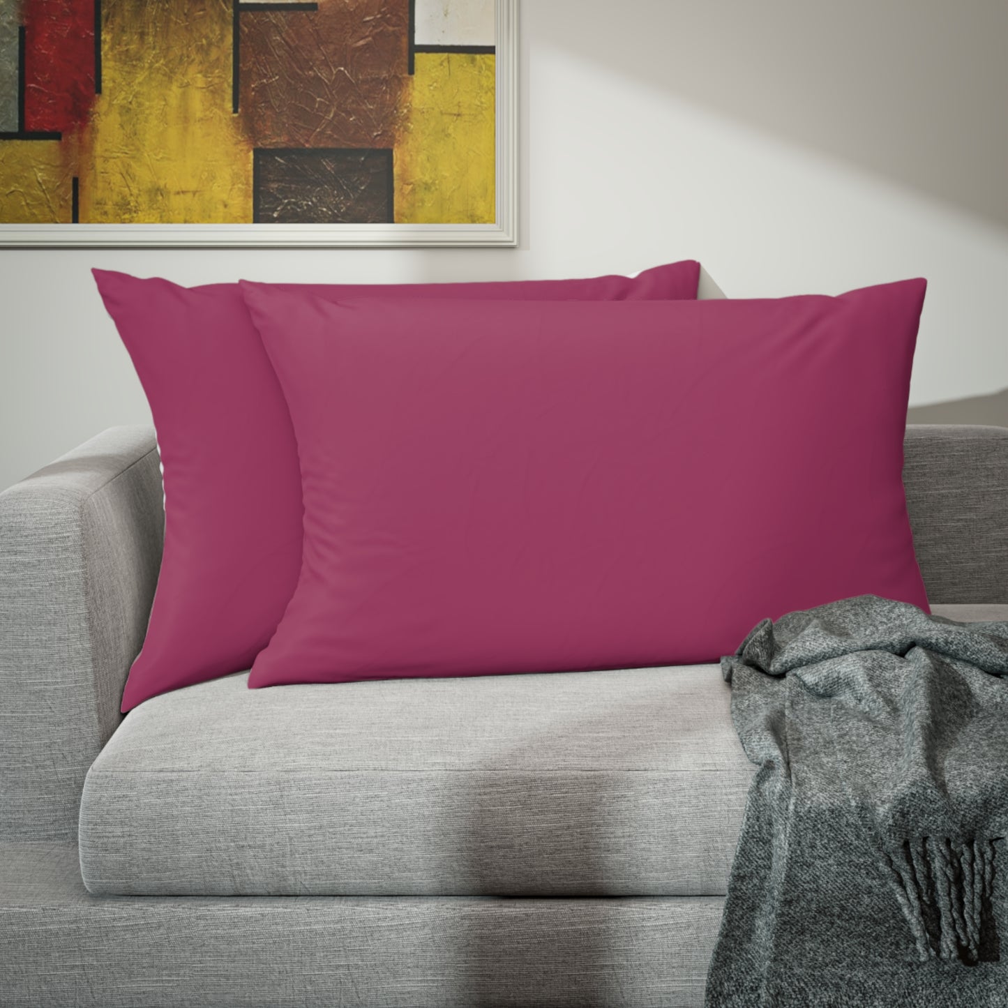 True Holiday Gypsy Pink Red Solids Pillow Sham