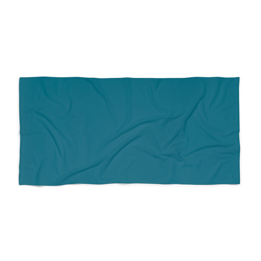 True Holiday Deep Ocean Blue Solids Beach & Pool Towel
