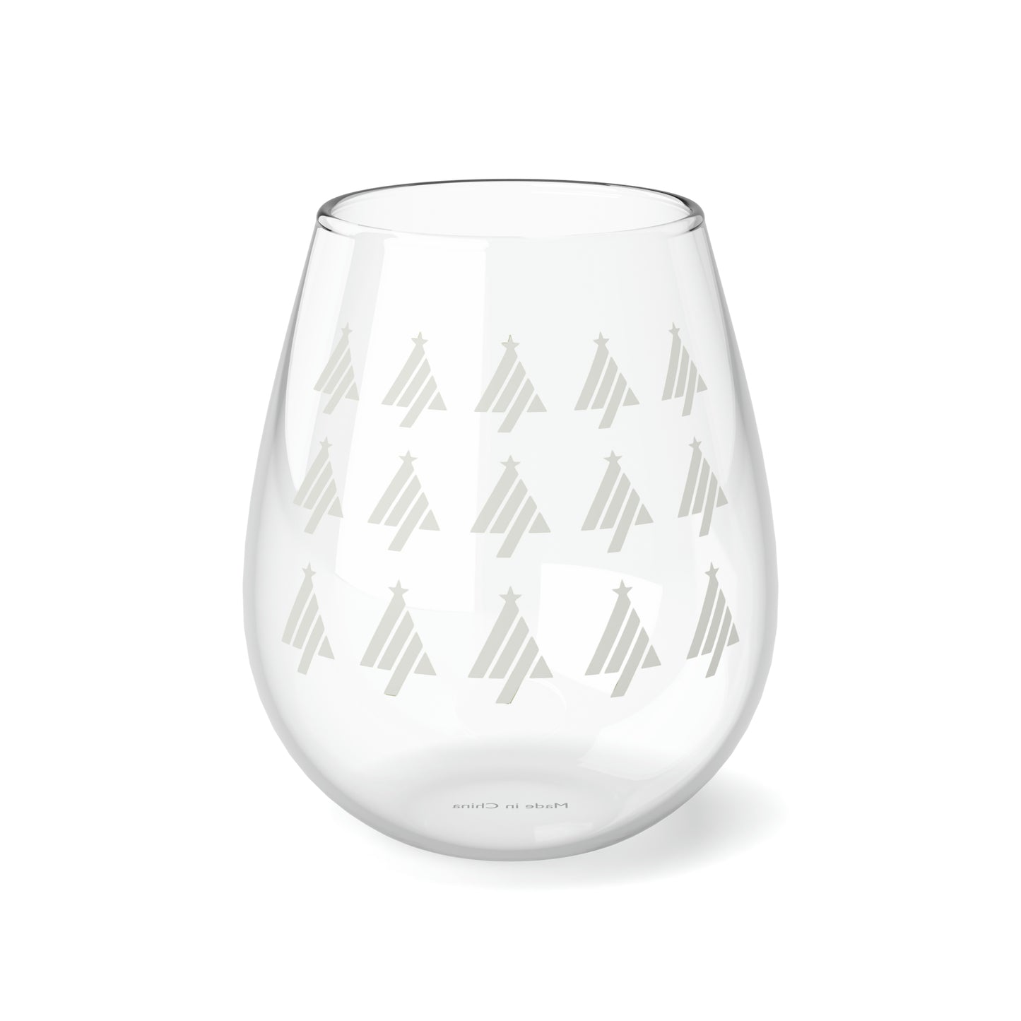 True Holiday White Cloud White Solids 11.75oz Stemless Wine Glass