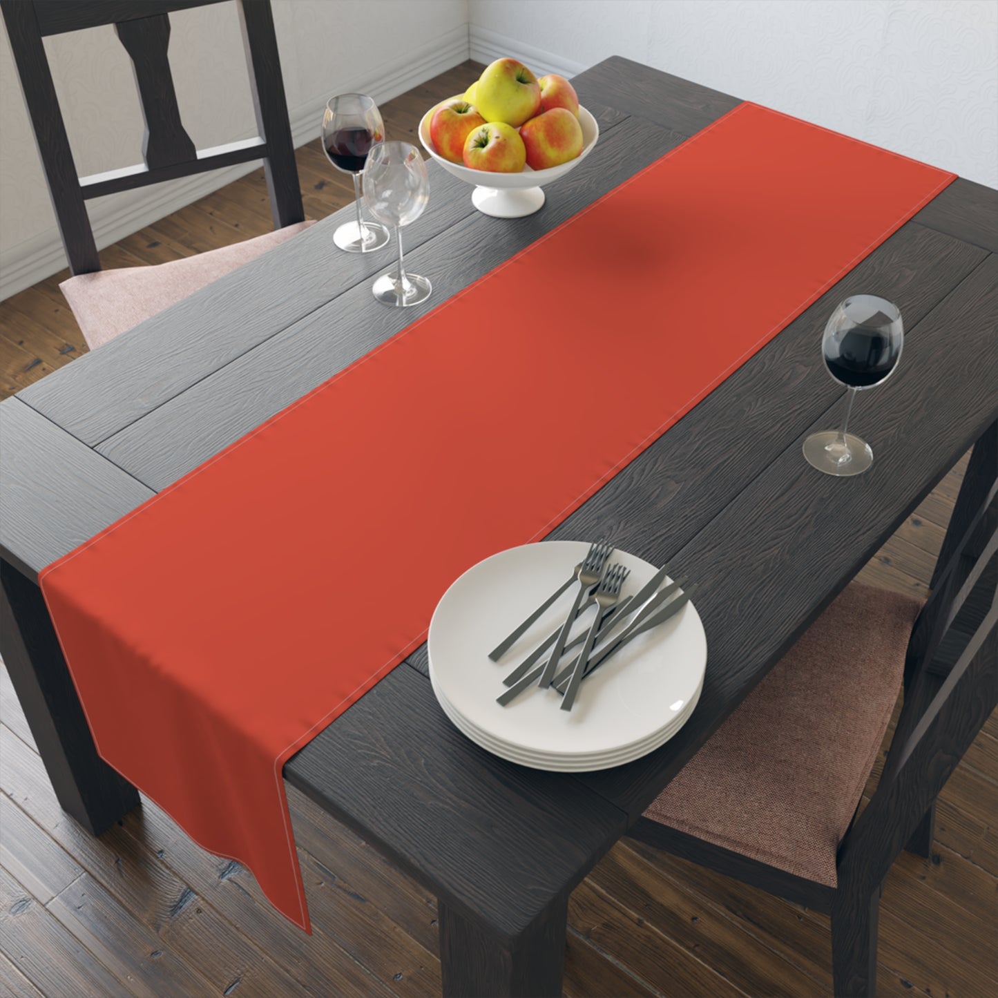 True Holiday Warm Comfort Orange Solids Table Runner