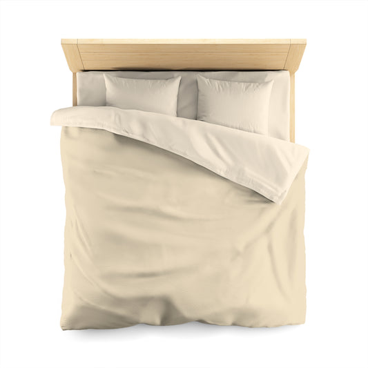 True Holiday Ivory Lustre Yellow Solids Duvet Cover
