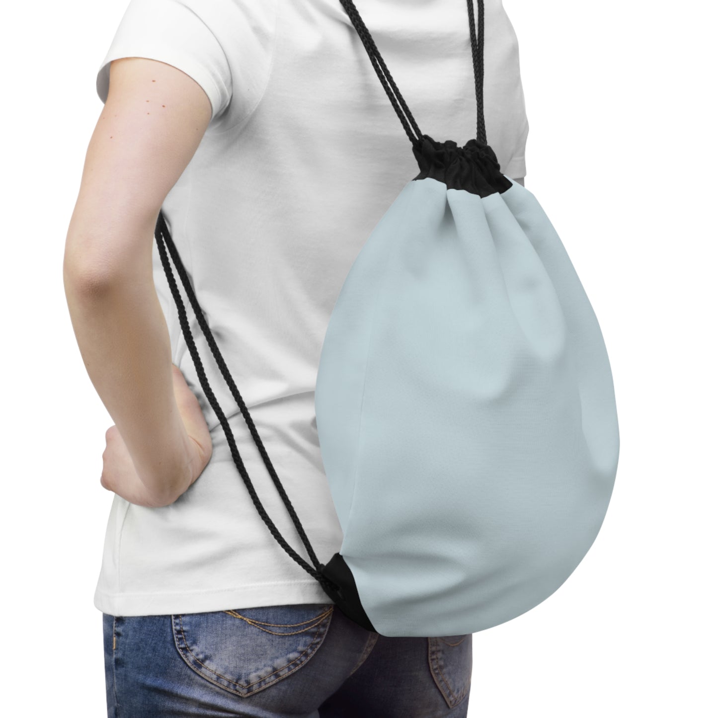 True Holiday Polar Sky Blue Solids Drawstring Bag