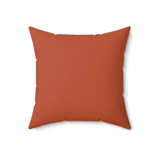 True Holiday Fireball Orange Solids 18" Square Throw Pillow