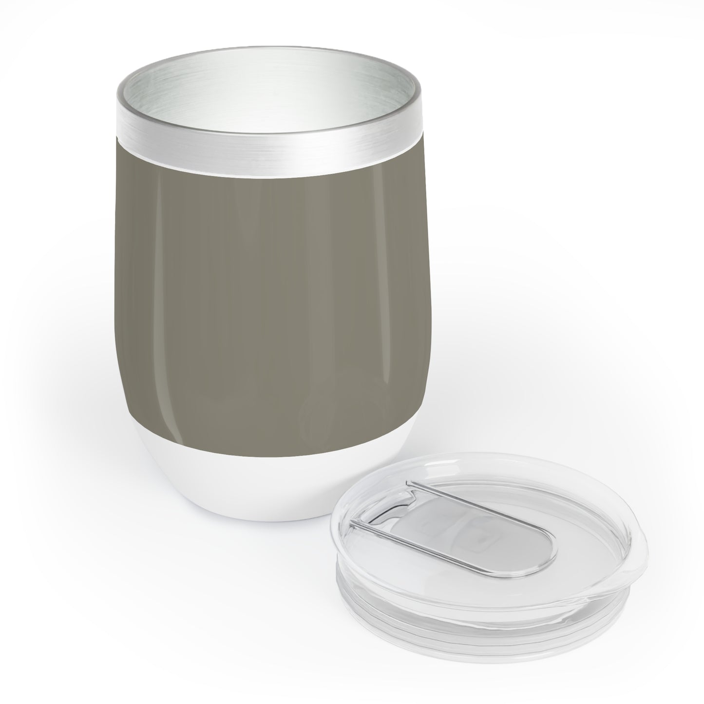 True Holiday Antique Pewter Green Solids Chill Wine Tumbler