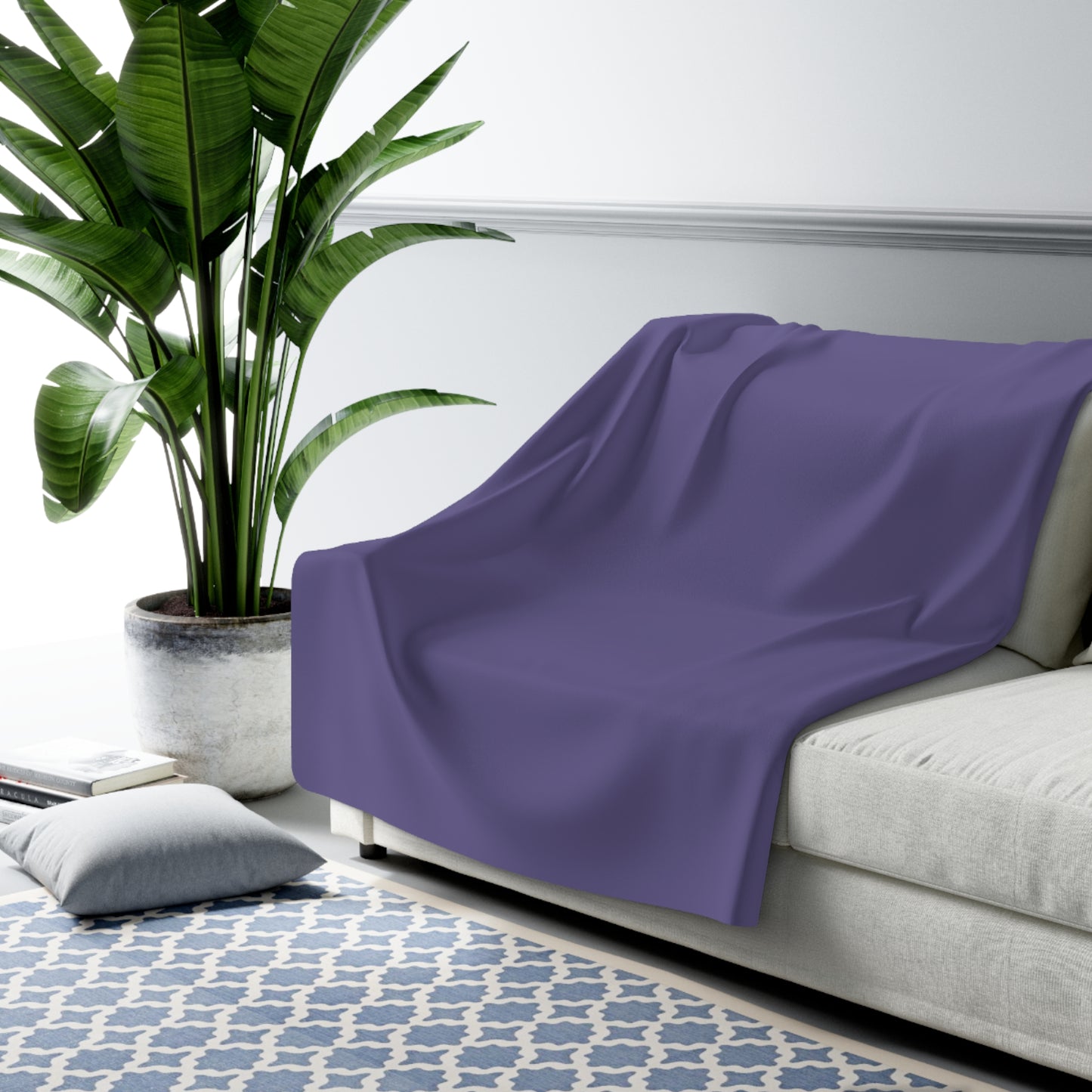 True Holiday Seduction Purple Solids Throw Blanket
