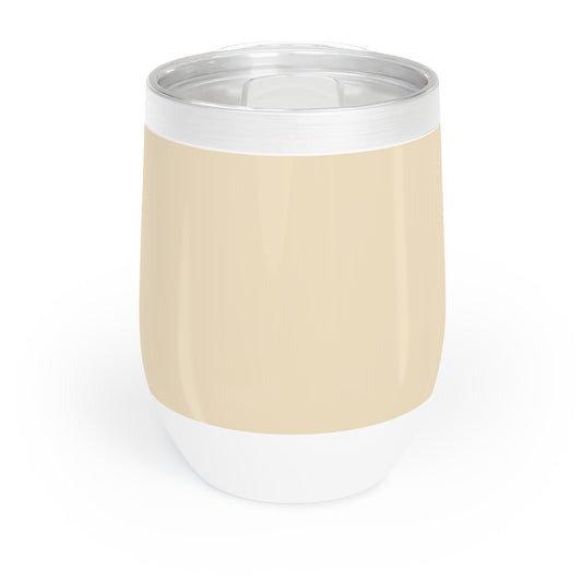 True Holiday Ivory Lustre Yellow Solids Chill Wine Tumbler