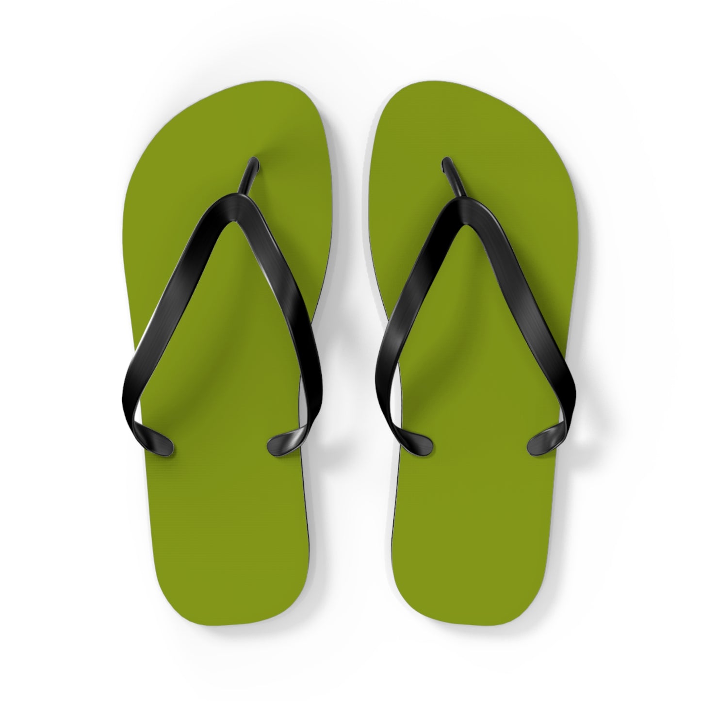 True Holiday Iguana Green Solids Flip Flops