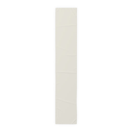 True Holiday Swiss Coffee White Solids Table Runner