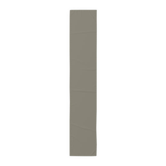 True Holiday Antique Pewter Green Solids Table Runner
