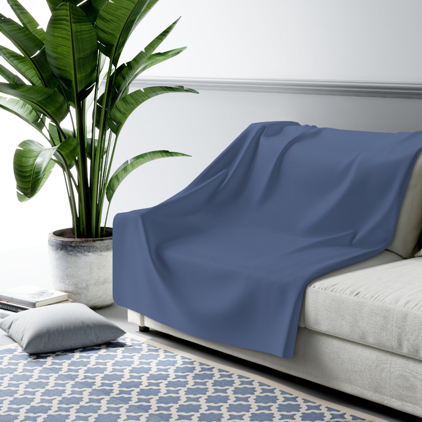 True Holiday Blue Nova Blue Solids Throw Blanket