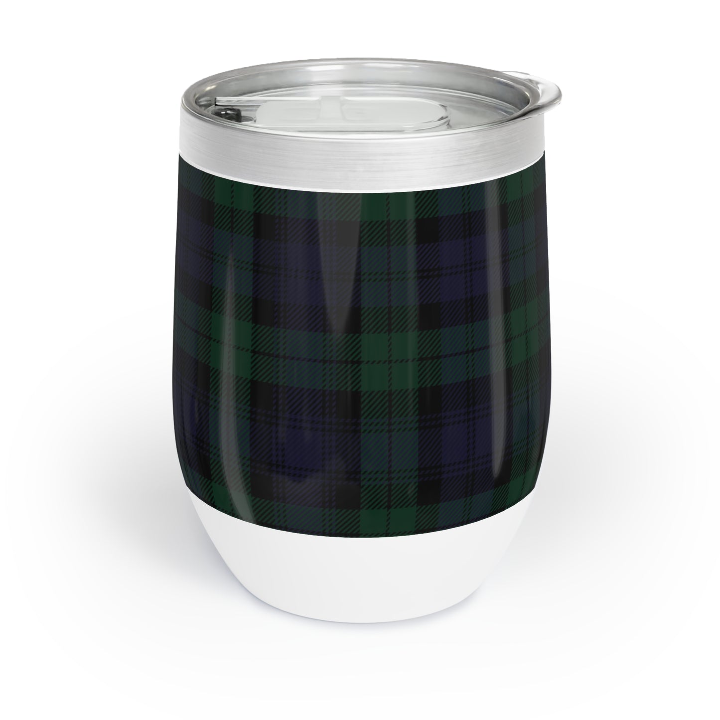 True Holiday Black Watch Tartan Plaid Chill Wine Tumbler
