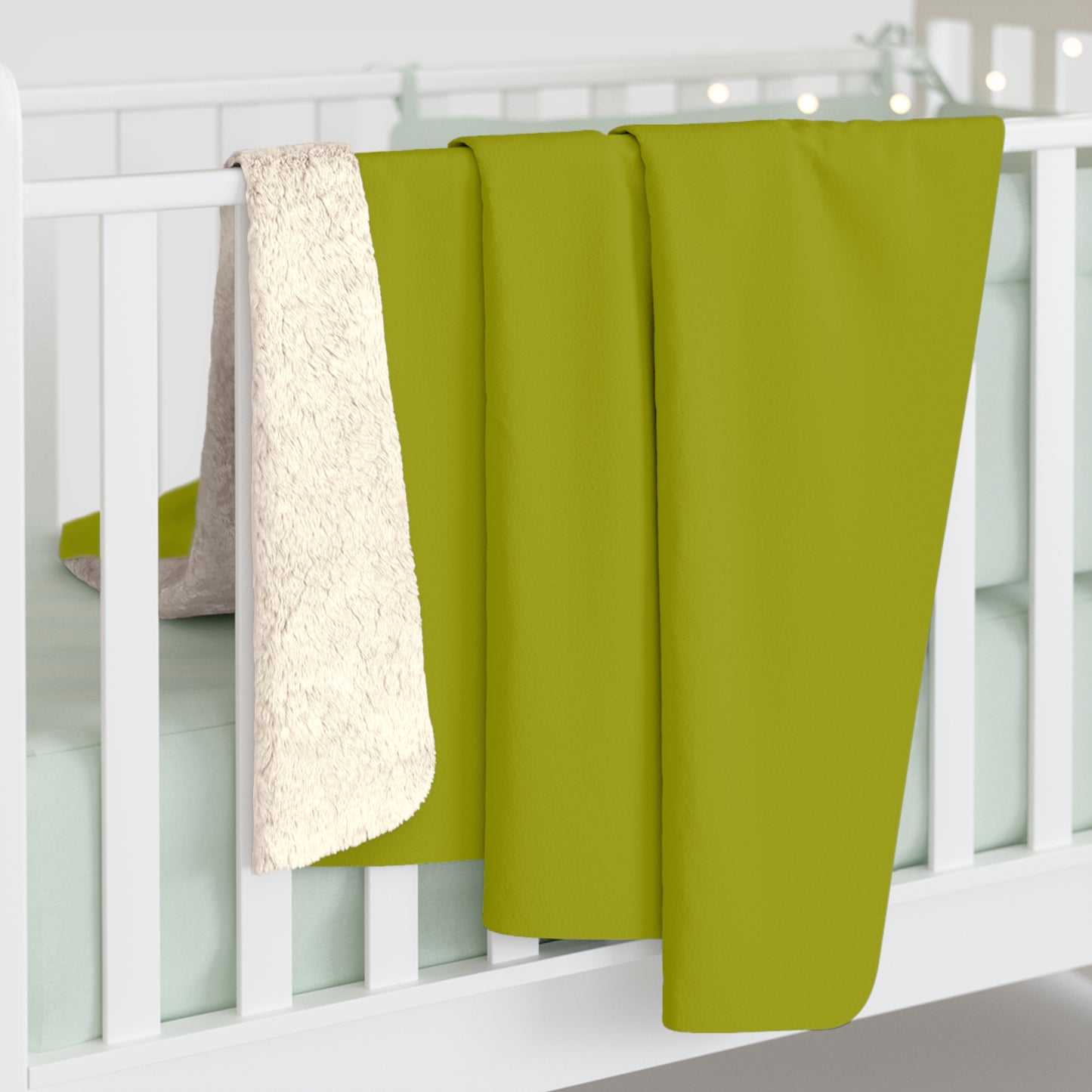 True Holiday Dark Lime Green Solids Throw Blanket