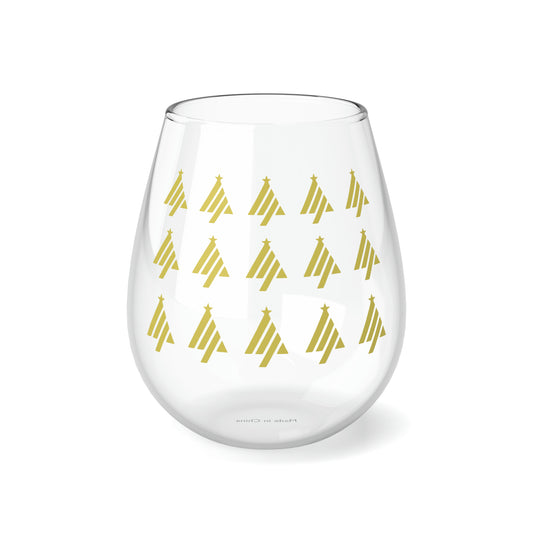 True Holiday Limelight Green  Solids 11.75oz Stemless Wine Glass