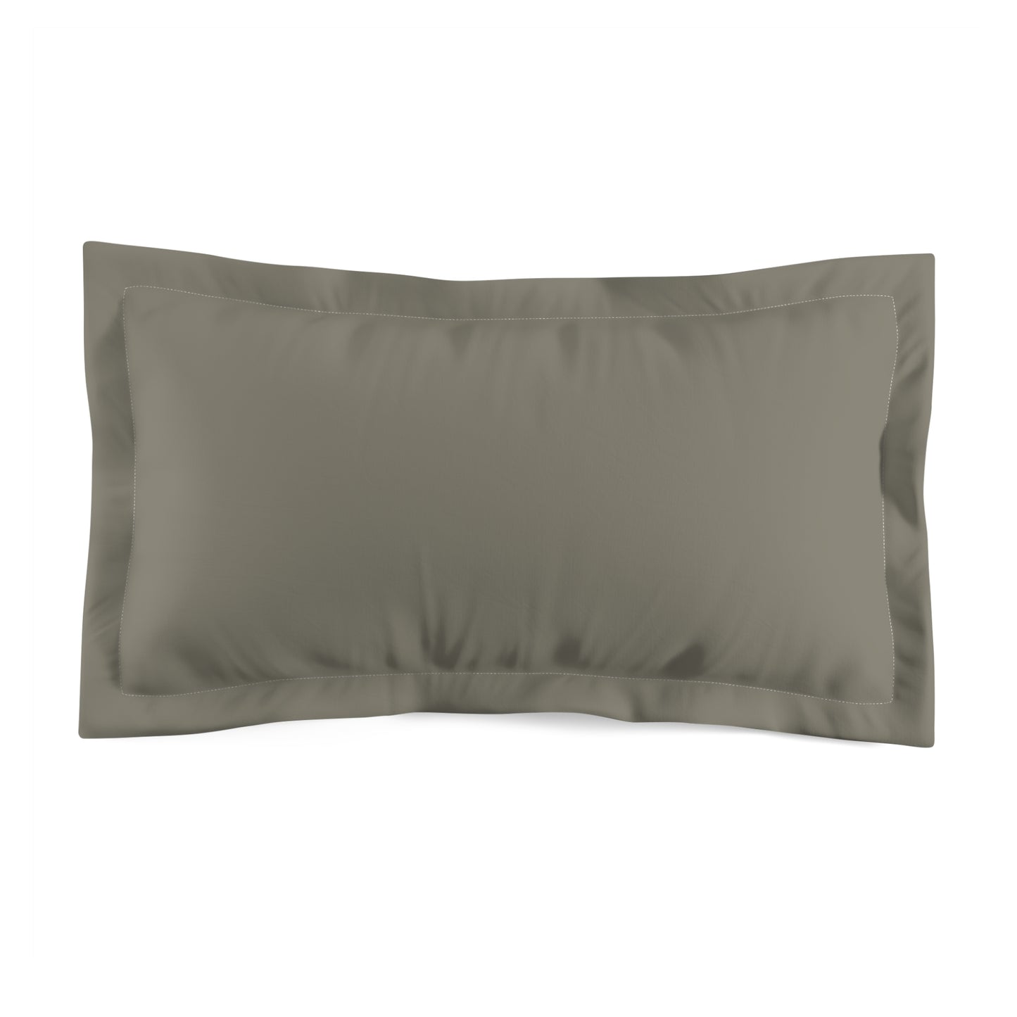 True Holiday Antique Pewter Green Solids Microfiber Pillow Sham