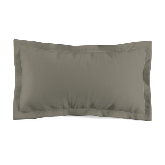 True Holiday Antique Pewter Green Solids Microfiber Pillow Sham
