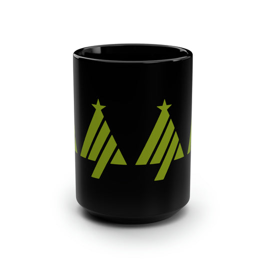 True Holiday Iguana Green Solids Black Mug, 15oz