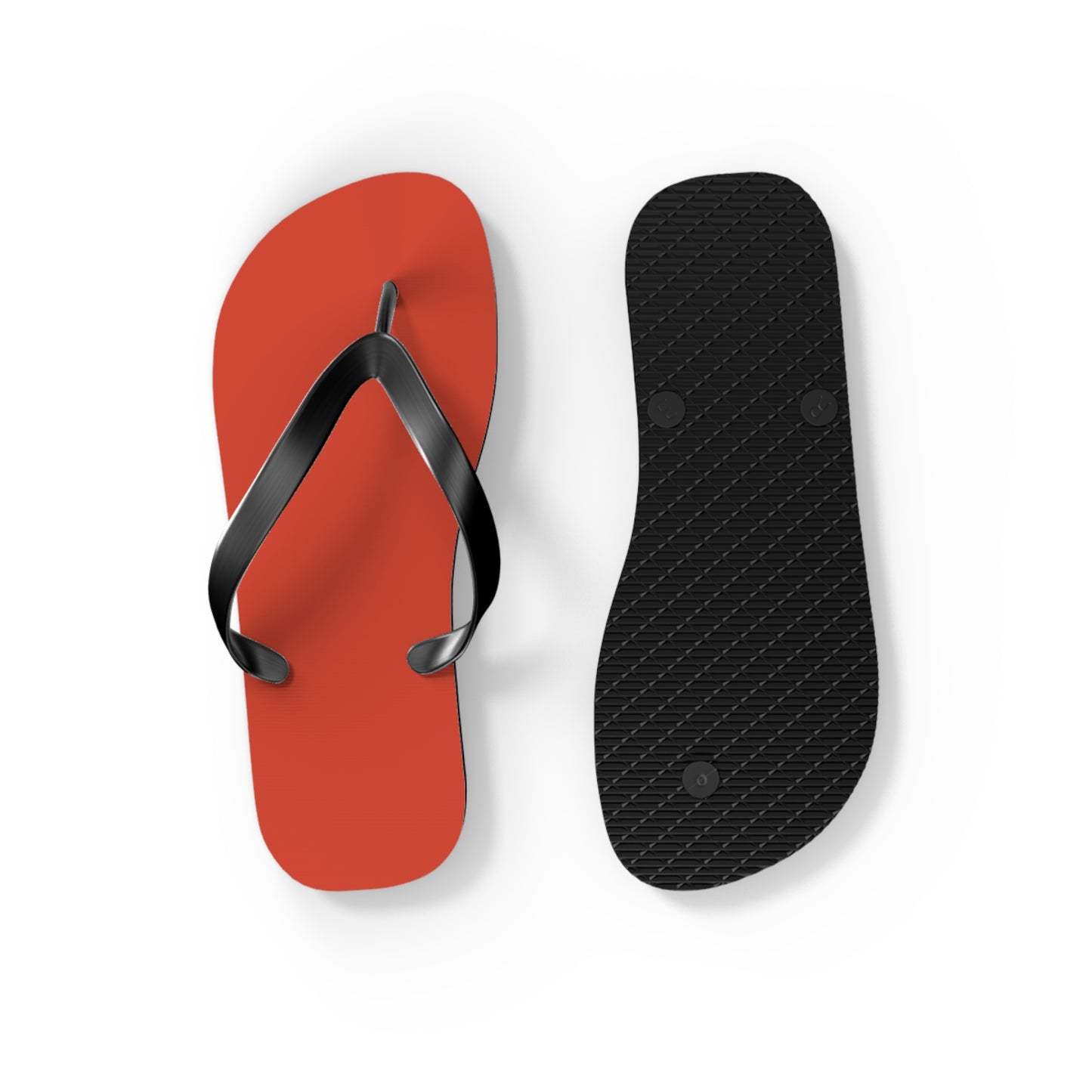 True Holiday Warm Comfort Orange Solids Flip Flops