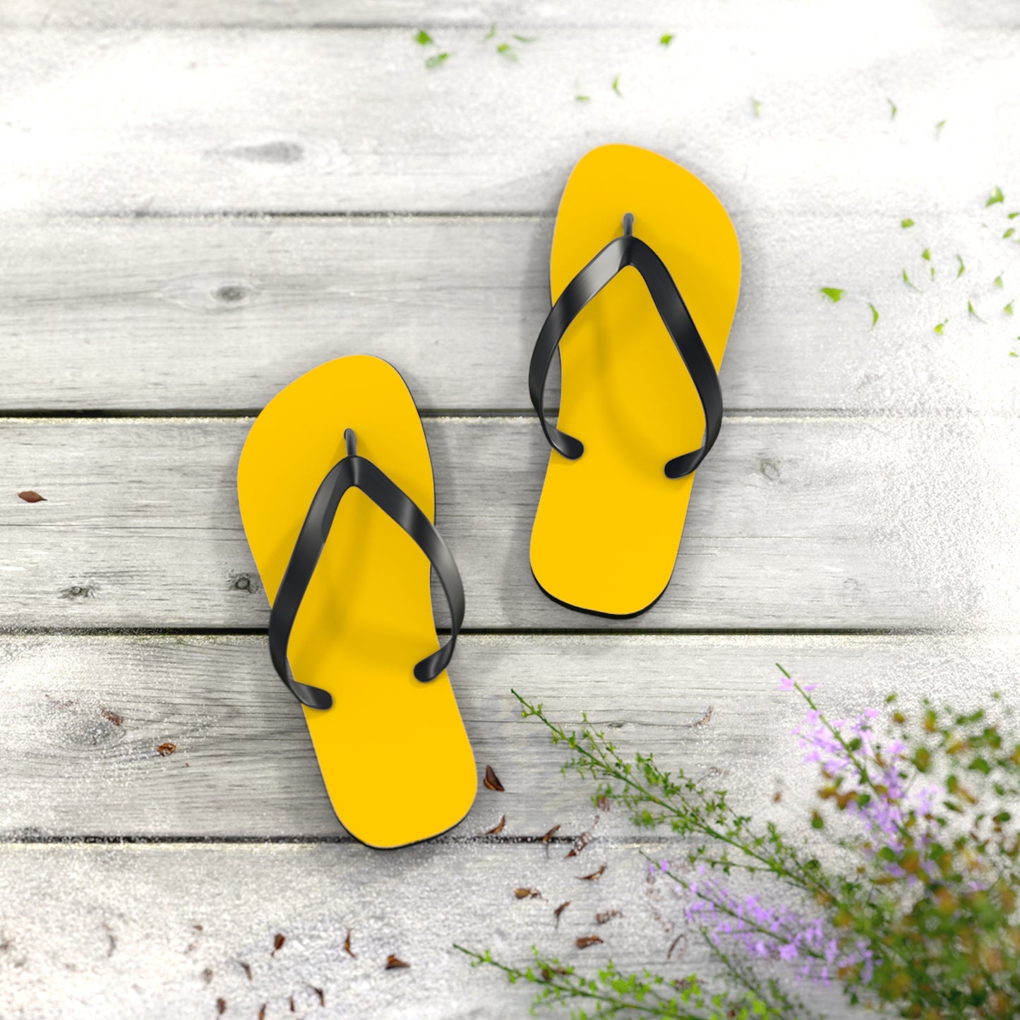 True Holiday Sun Kissed Yellow Solids Flip Flops