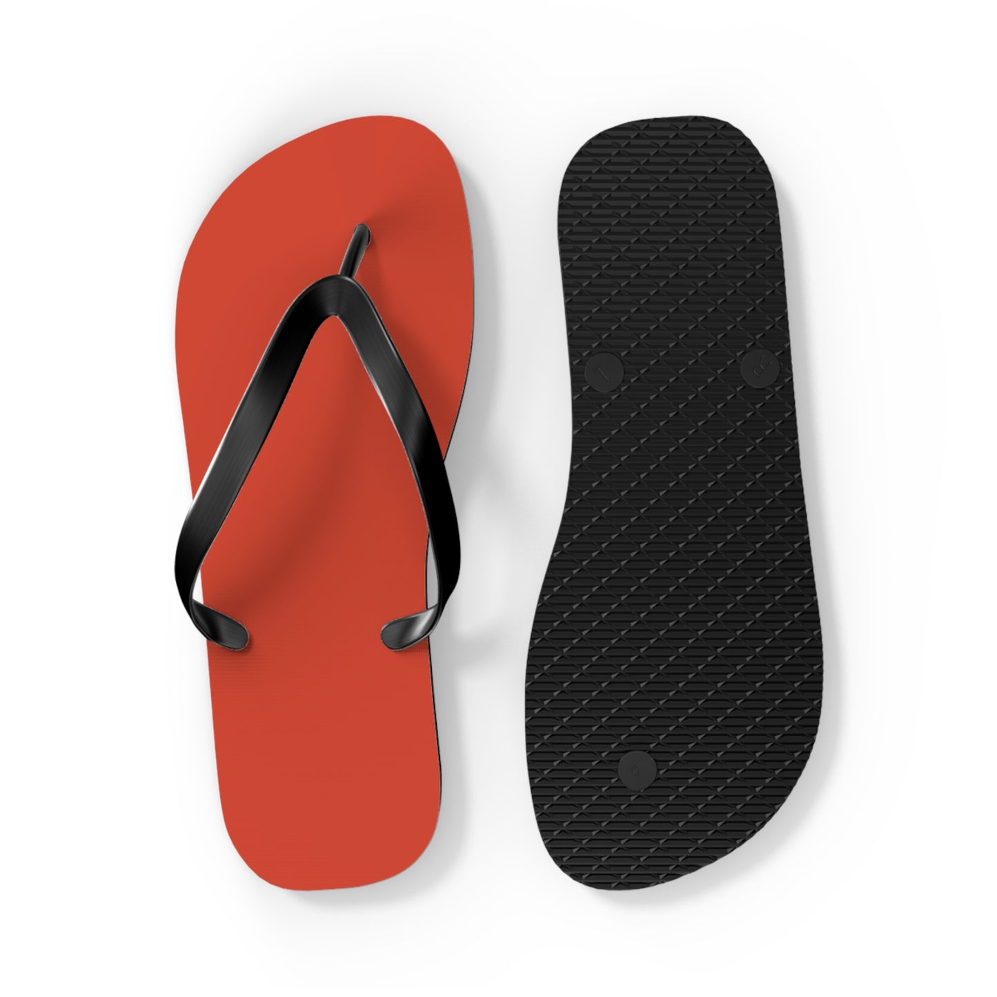 True Holiday Warm Comfort Orange Solids Flip Flops
