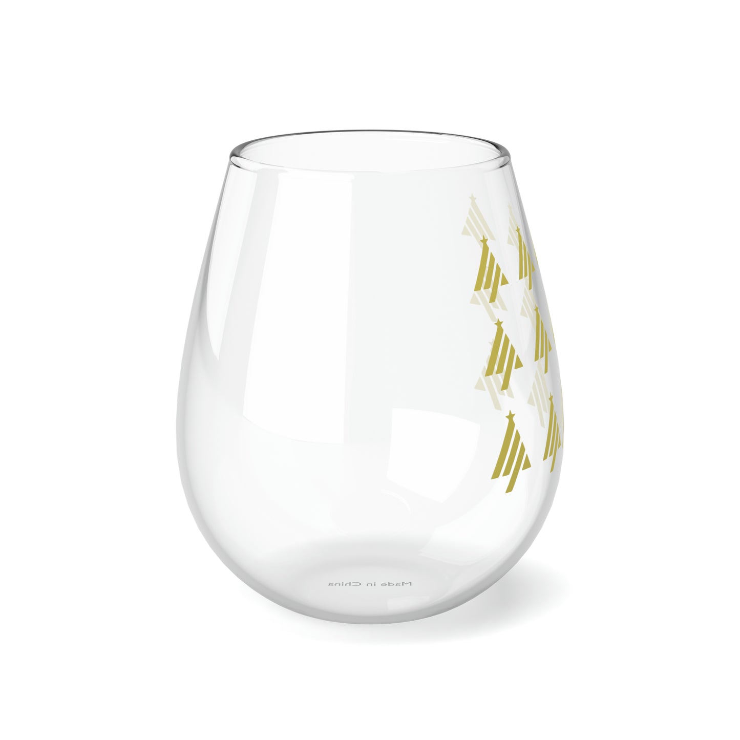 True Holiday Limelight Green Solids 11.75oz Stemless Wine Glass
