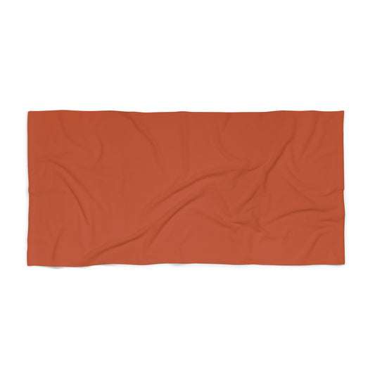 True Holiday Fireball Orange Solids Beach & Pool Towel
