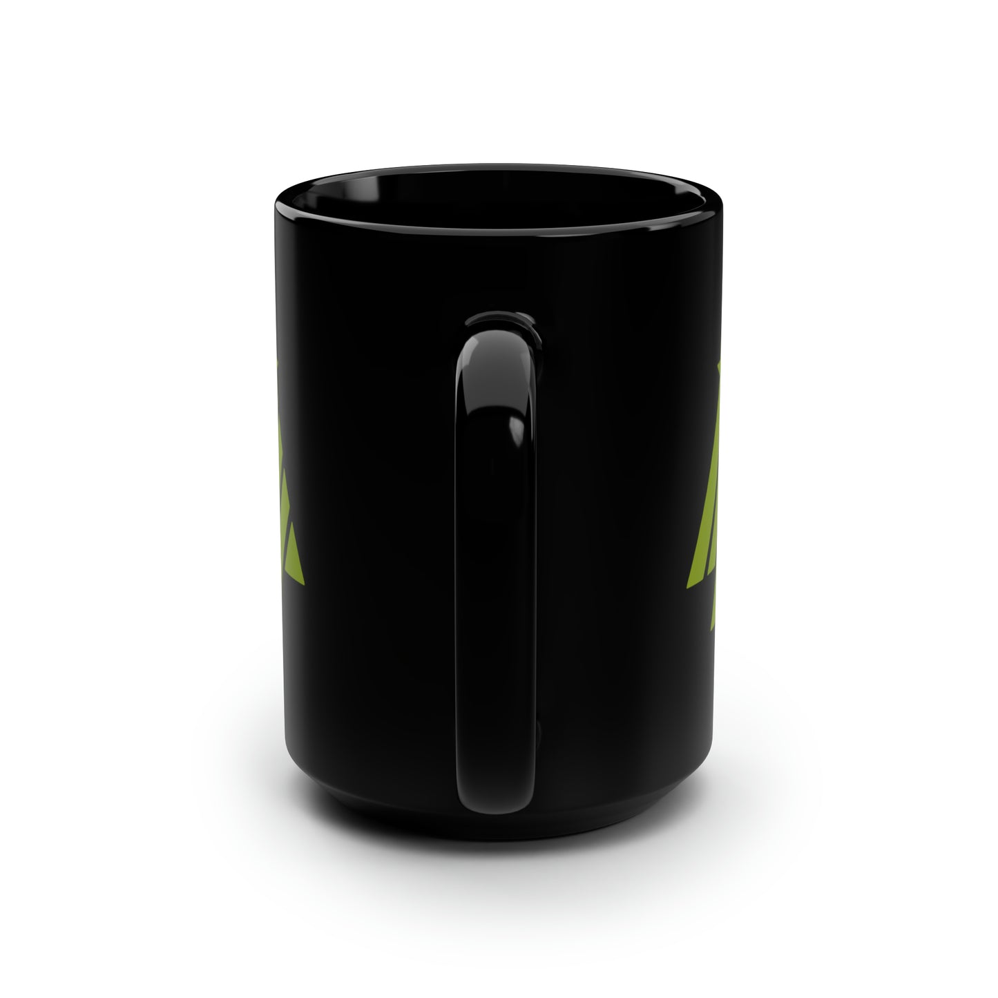 True Holiday Iguana Green Solids Black Mug, 15oz
