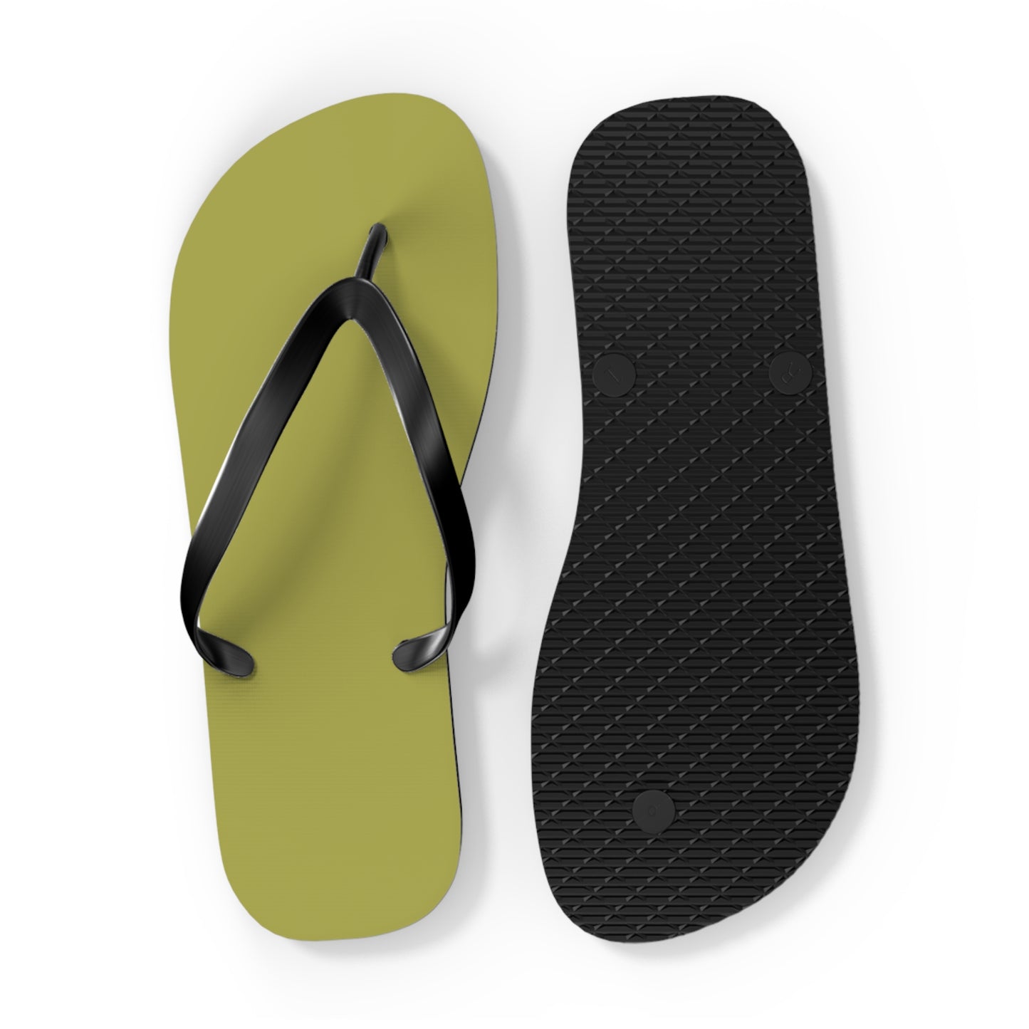 True Holiday Perennial Green Solids Flip Flops