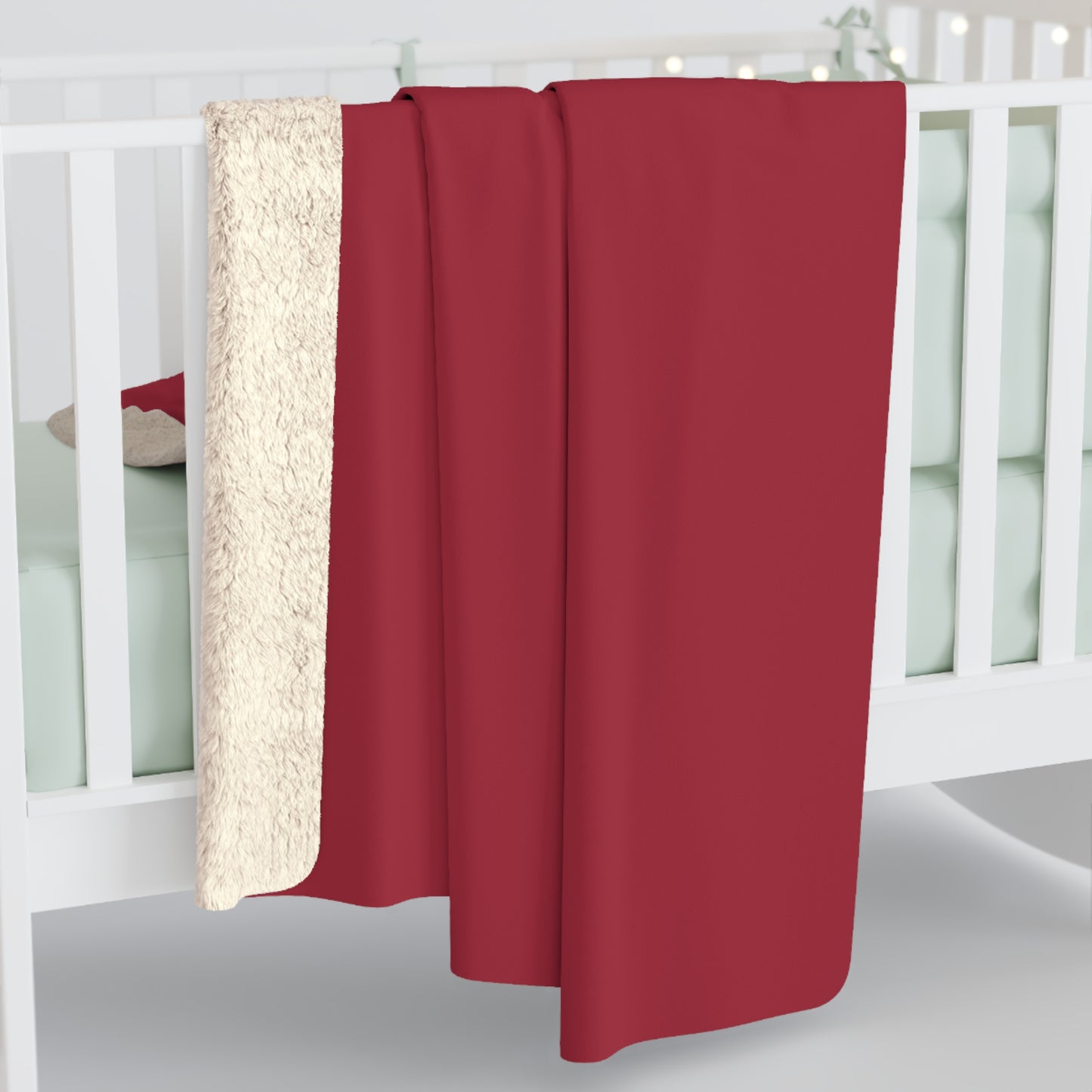 True Holiday Candy Cane Red Solids Throw Blanket