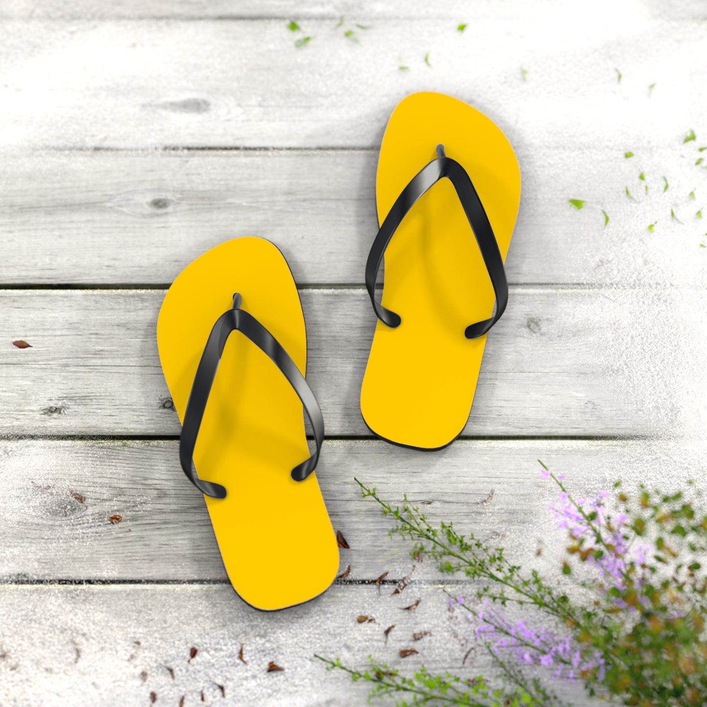 True Holiday Sun Kissed Yellow Solids Flip Flops