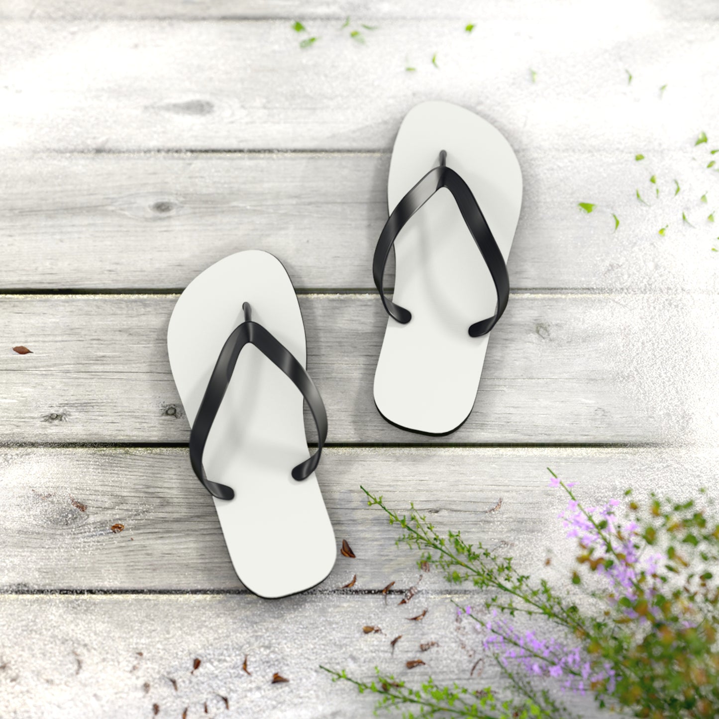 True Holiday White Heron White Solids Flip Flops