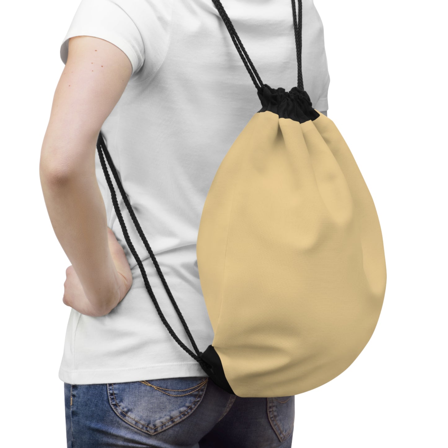 True Holiday Honeybee Yellow Solids Drawstring Bag