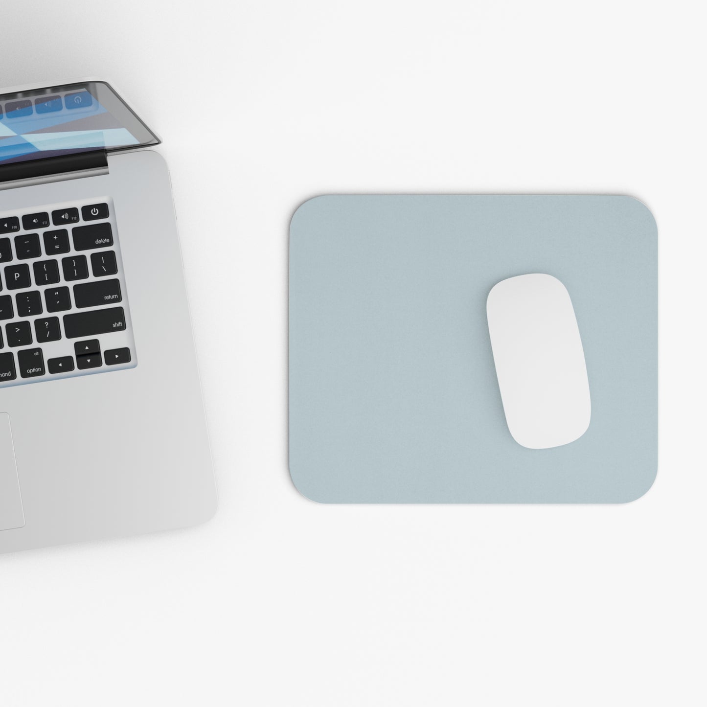 True Holiday Polar Sky Blue Solids Mouse Pad